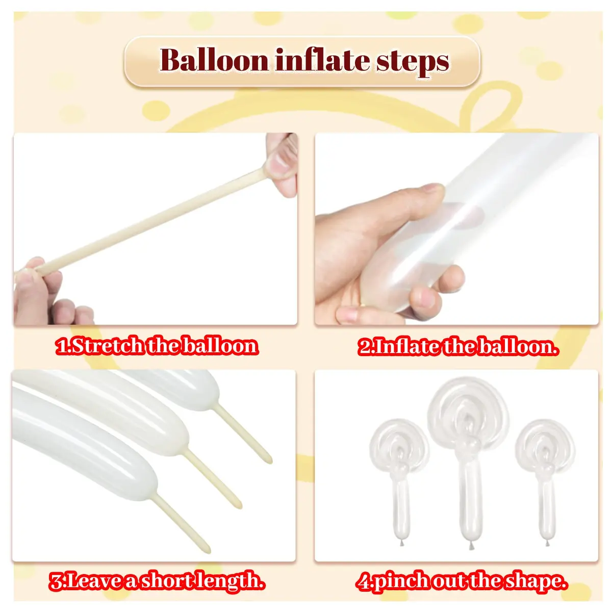 ASIUHY Clear Long Balloons 100 Pack | Twisting Animal Balloon for Parties & Birthdays - view 5