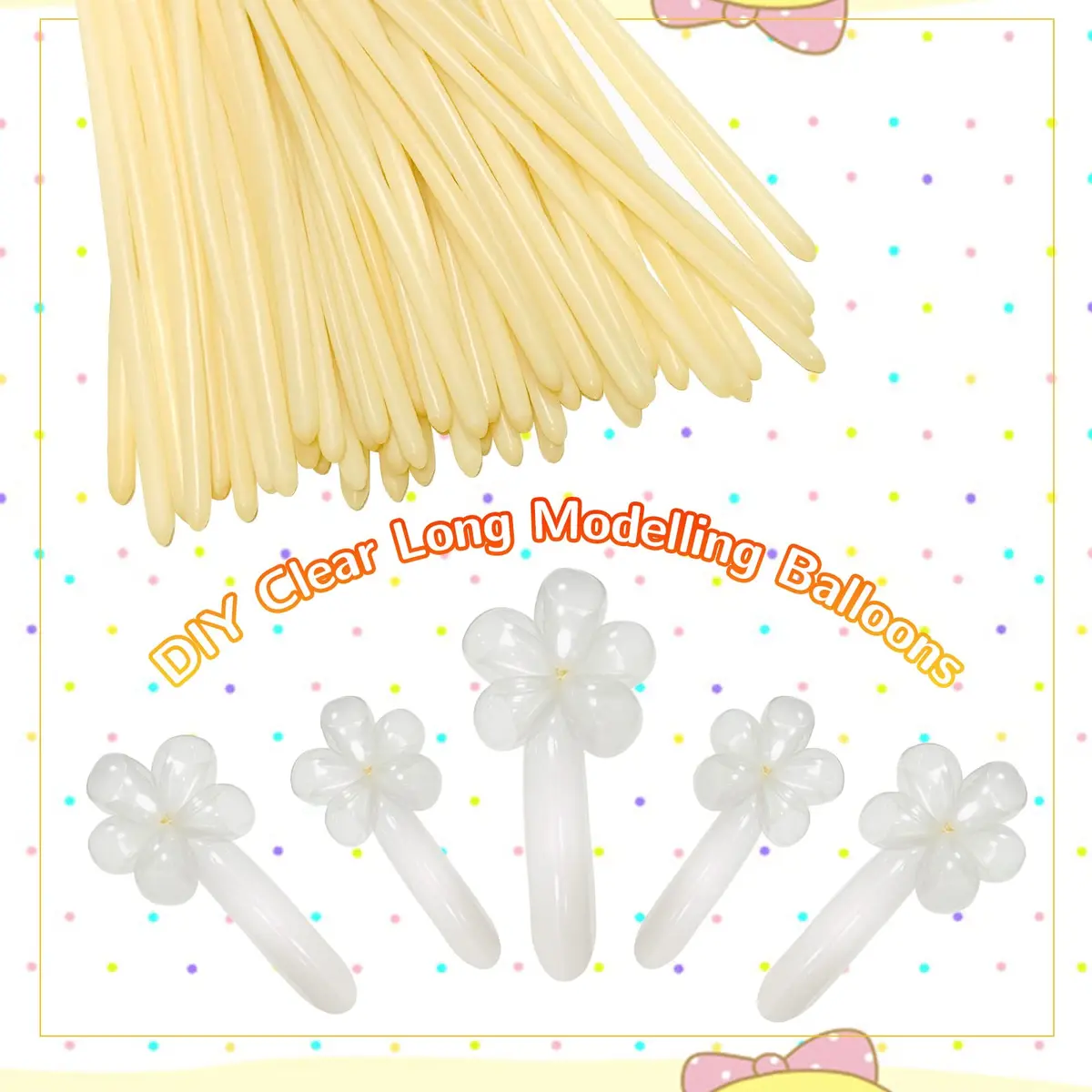 ASIUHY Clear Long Balloons 100 Pack | Twisting Animal Balloon for Parties & Birthdays - view 6