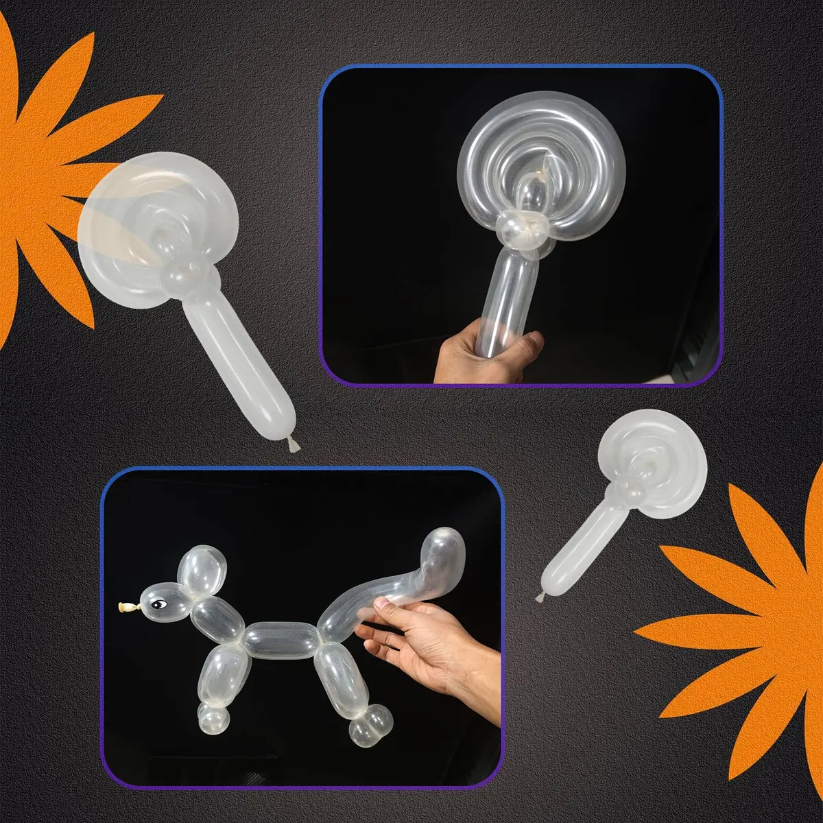 ASIUHY Clear Long Balloons 100 Pack | Twisting Animal Balloon for Parties & Birthdays - view 7