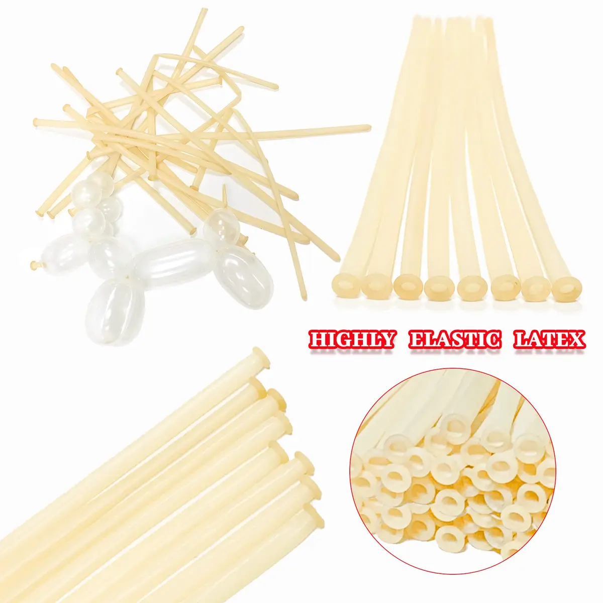 ASIUHY Clear Long Balloons 100 Pack | Twisting Animal Balloon for Parties & Birthdays - view 4