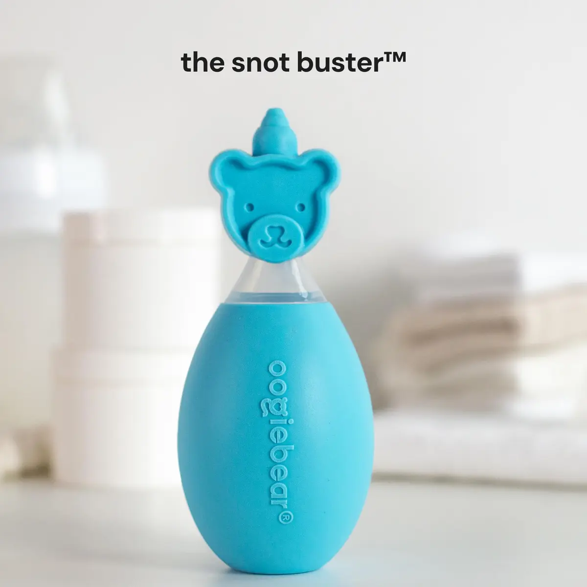 oogiebear Baby Nose Aspirator & Ear Syringe, Manual Strong-Suction, Blue | Gentle, Hygienic & Travel-Friendly - view 6