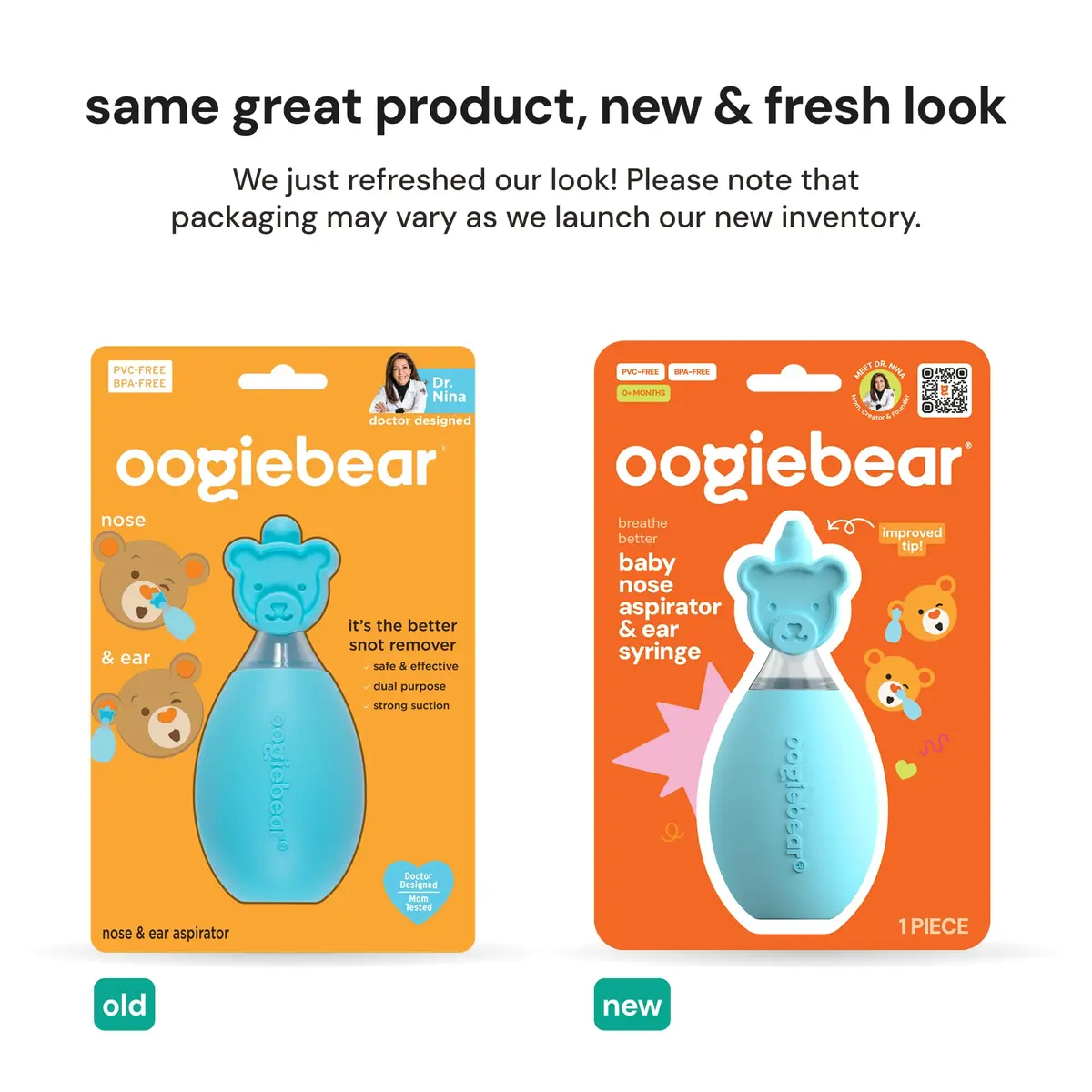 oogiebear Baby Nose Aspirator & Ear Syringe, Manual Strong-Suction, Blue | Gentle, Hygienic & Travel-Friendly - view 2