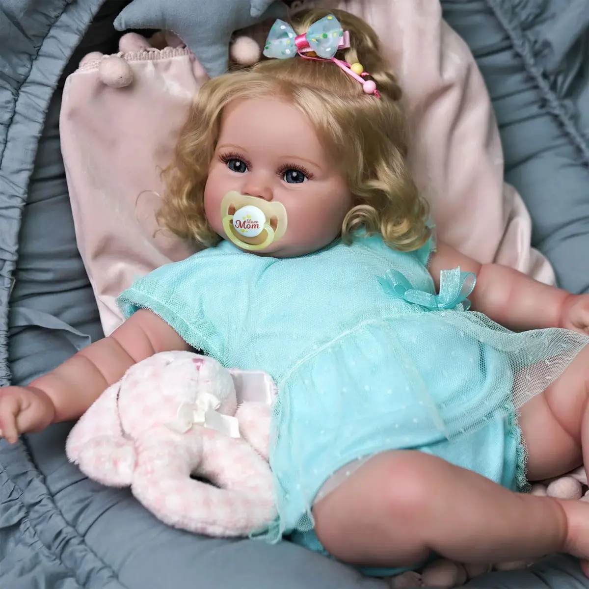 JIZHI 20 Inch Reborn Baby Doll with Accessories | Realistic Lifelike Doll for Ages 3+ - view 5