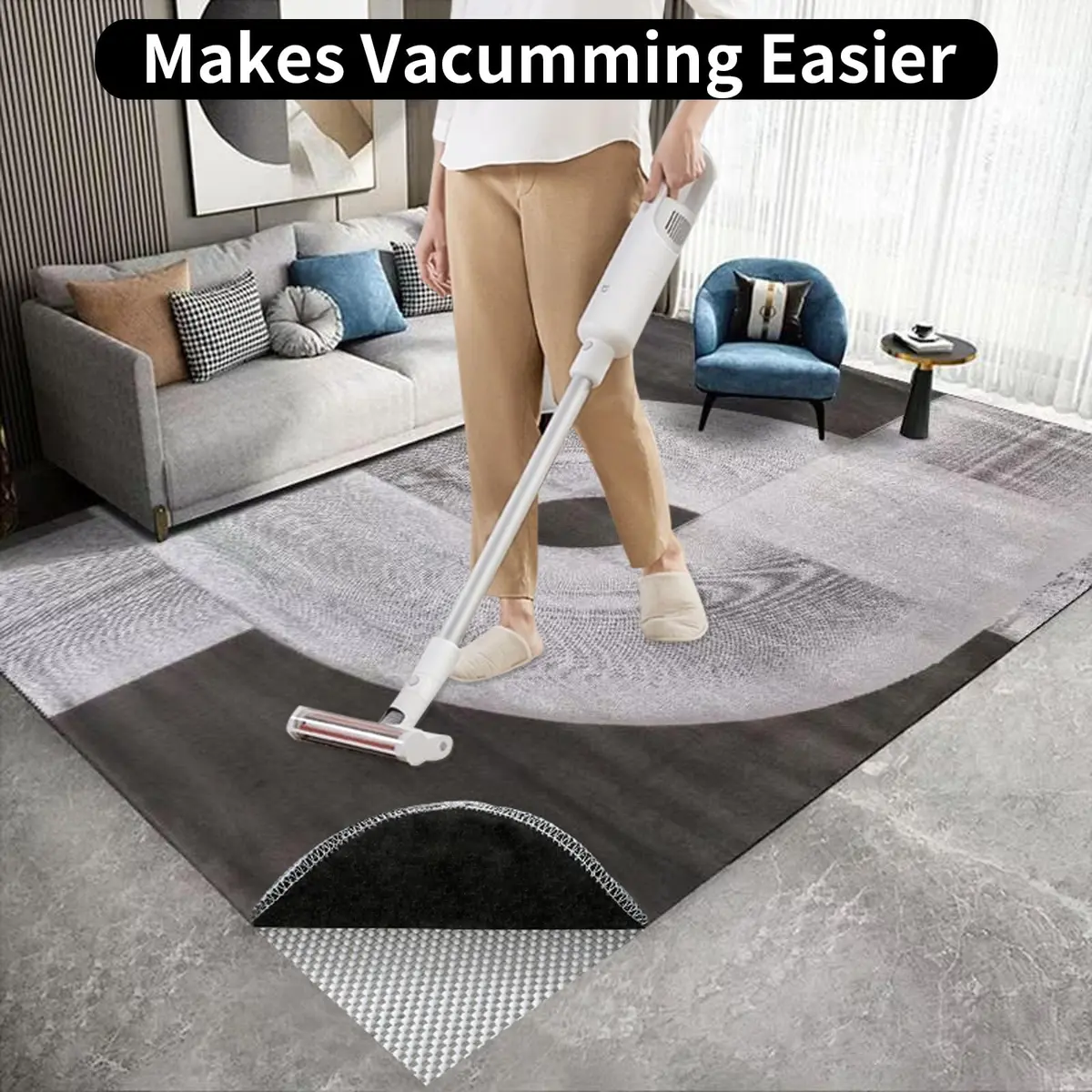 FestiCorp Non Slip Rug Pads 5x7 Ft | Heavy Duty Anti-Slip Rug Grip for Hardwood & Tiles - view 7