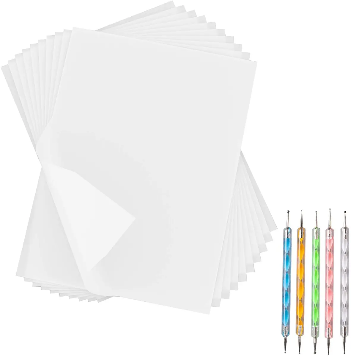Ueerdand Art Media Paper Transfer Tracing Paper 11.7 x 8.3 Inch | Reusable Carbon Sheets & Styluses for DIY Art & Craft - main product image