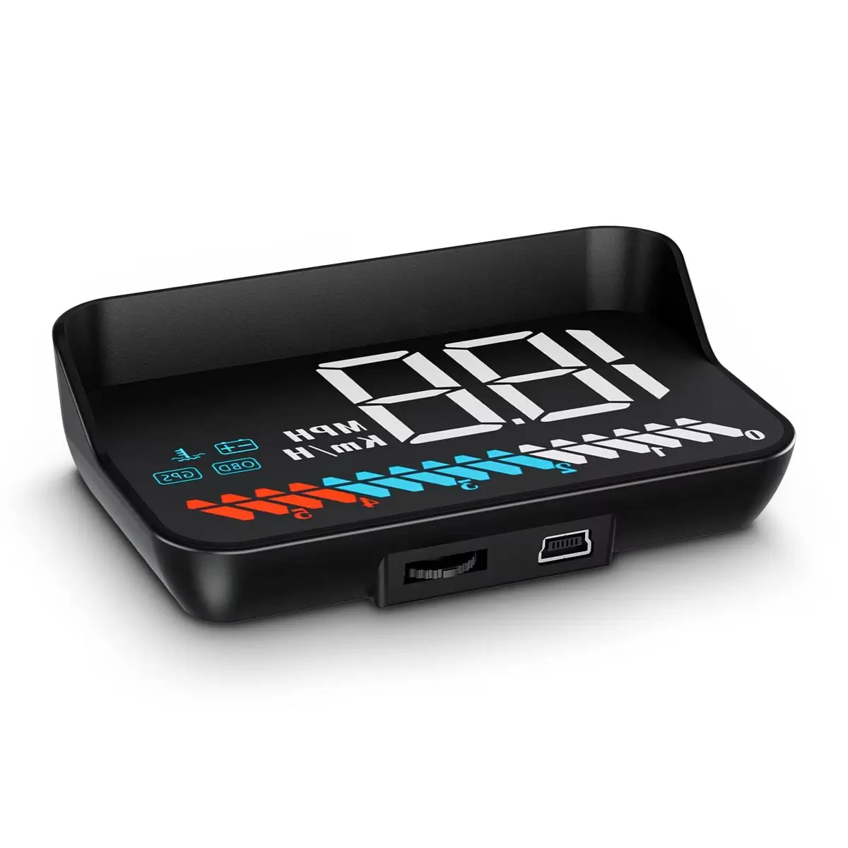 wiiyii Heads up Display for Cars Speedometer 3.5 Inches | Multi-Function GPS & OBD2 Interface - main product image