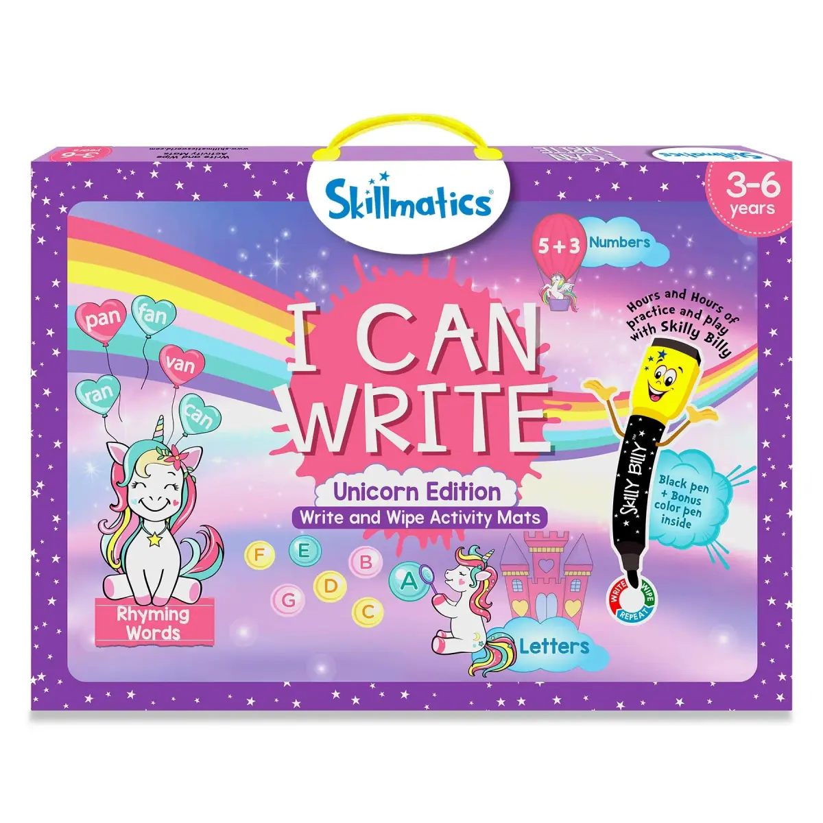 Skillmatics I Can Write Unicorn Edition Learning Activity for Preschoolers | 6 Activity Mats - main product image