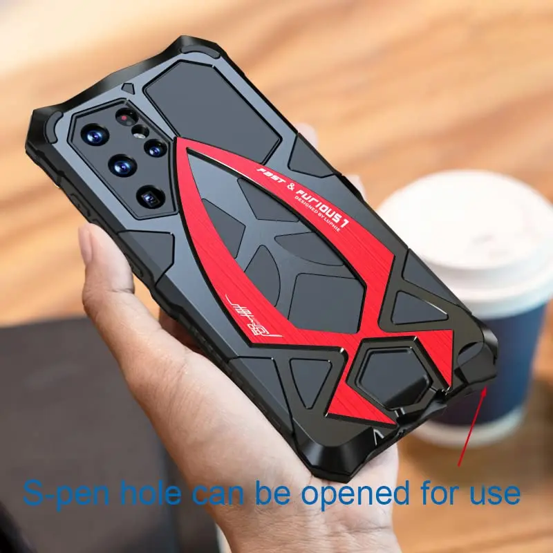 Lunivop Heavy Duty Metal Case for Samsung Galaxy S22 Ultra (6.8 inch) | Military Grade Protection - view 10