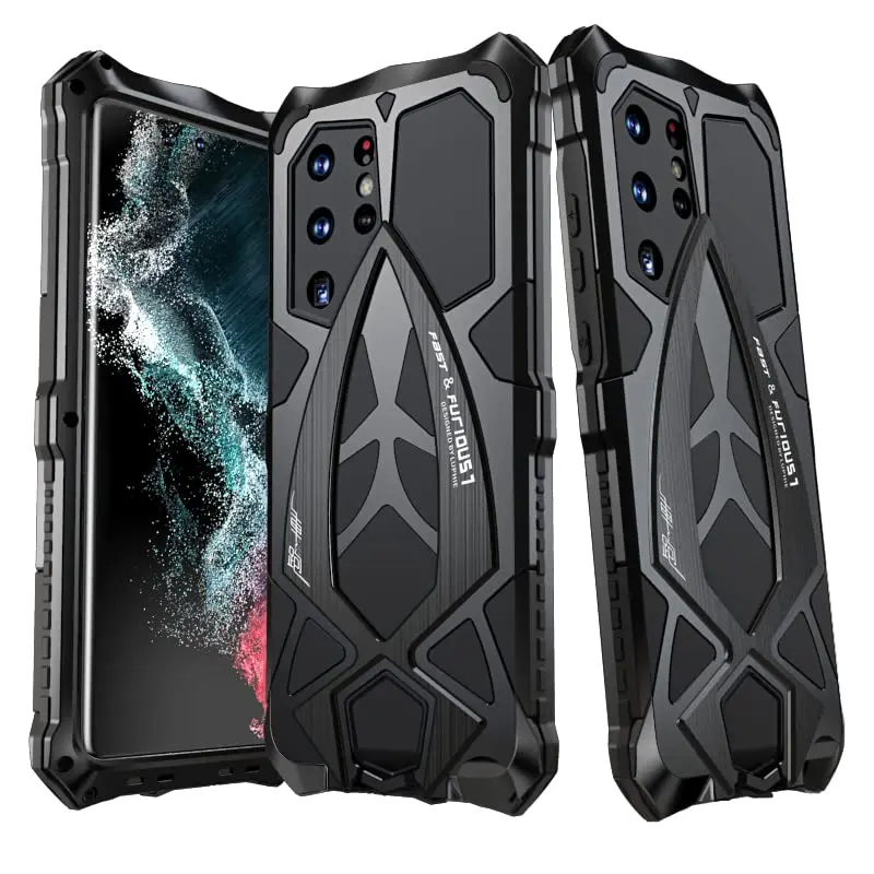 Lunivop Heavy Duty Metal Case for Samsung Galaxy S22 Ultra (6.8 inch) | Military Grade Protection - view 2