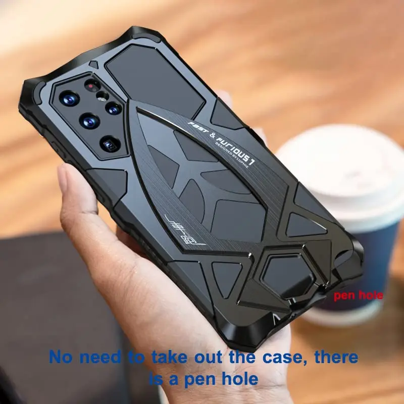 Lunivop Heavy Duty Metal Case for Samsung Galaxy S22 Ultra (6.8 inch) | Military Grade Protection - view 4