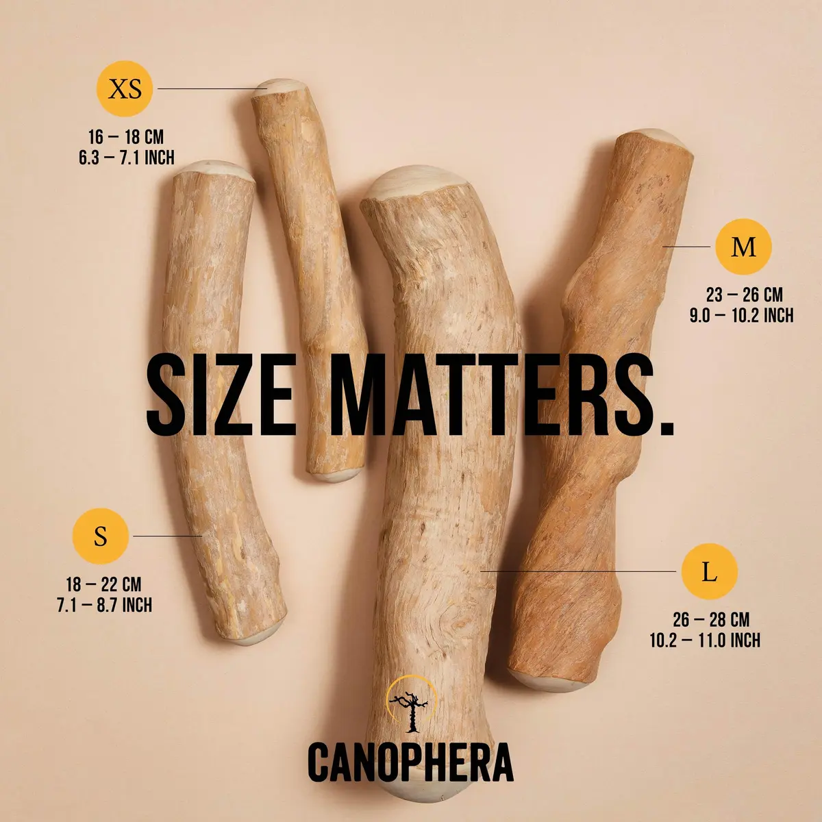 Canophera Coffee Wood Dog Chew Sticks for Regular Chewers - Size XS | Natural Stress Relief & Dental Care - view 4