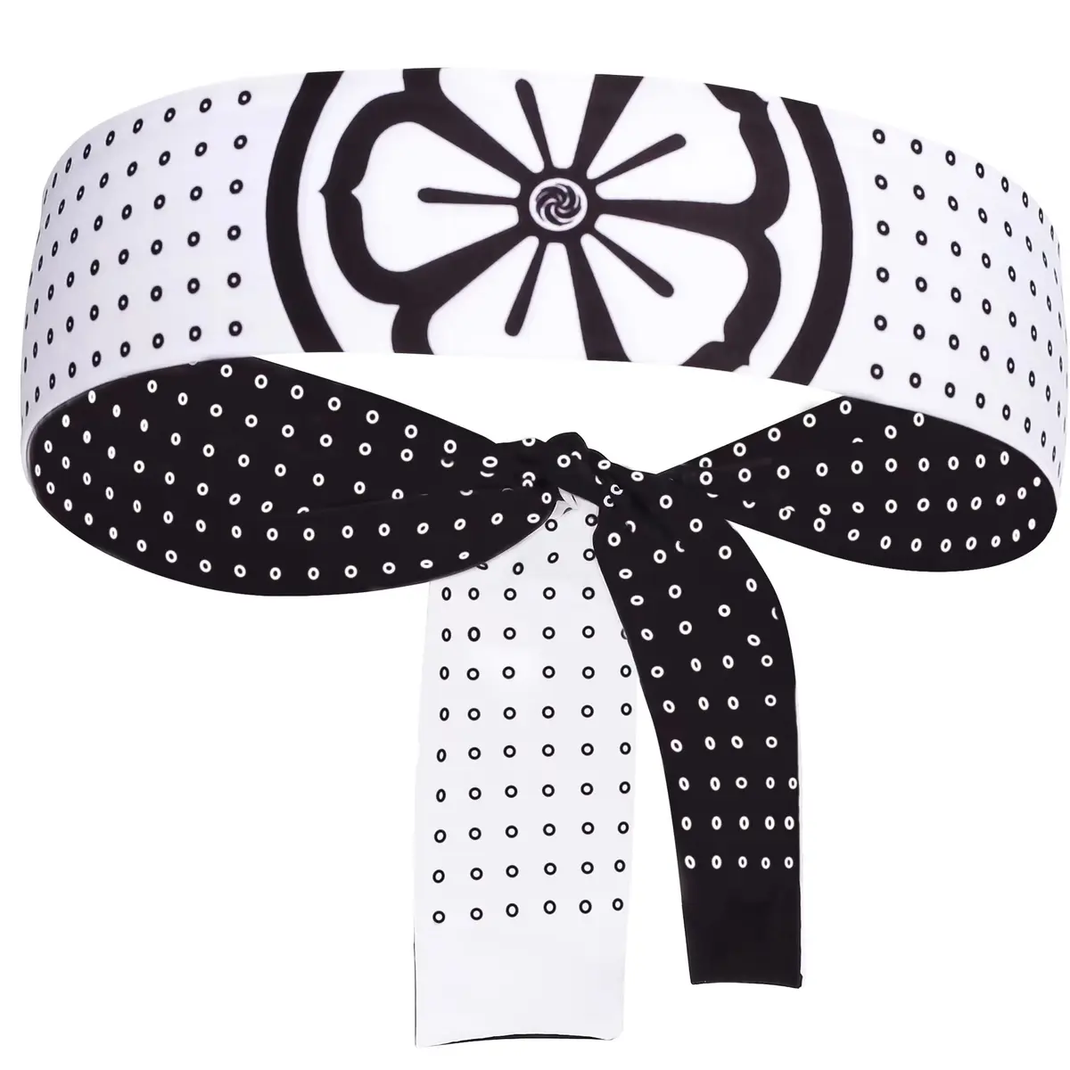 5Chaos Miyagi Do Karate Headband Costume, Daniel Larusso Head Tie 5.1cm (2" W) x 96.5cm (38" L) | Reversible Polyester Blend - view 2