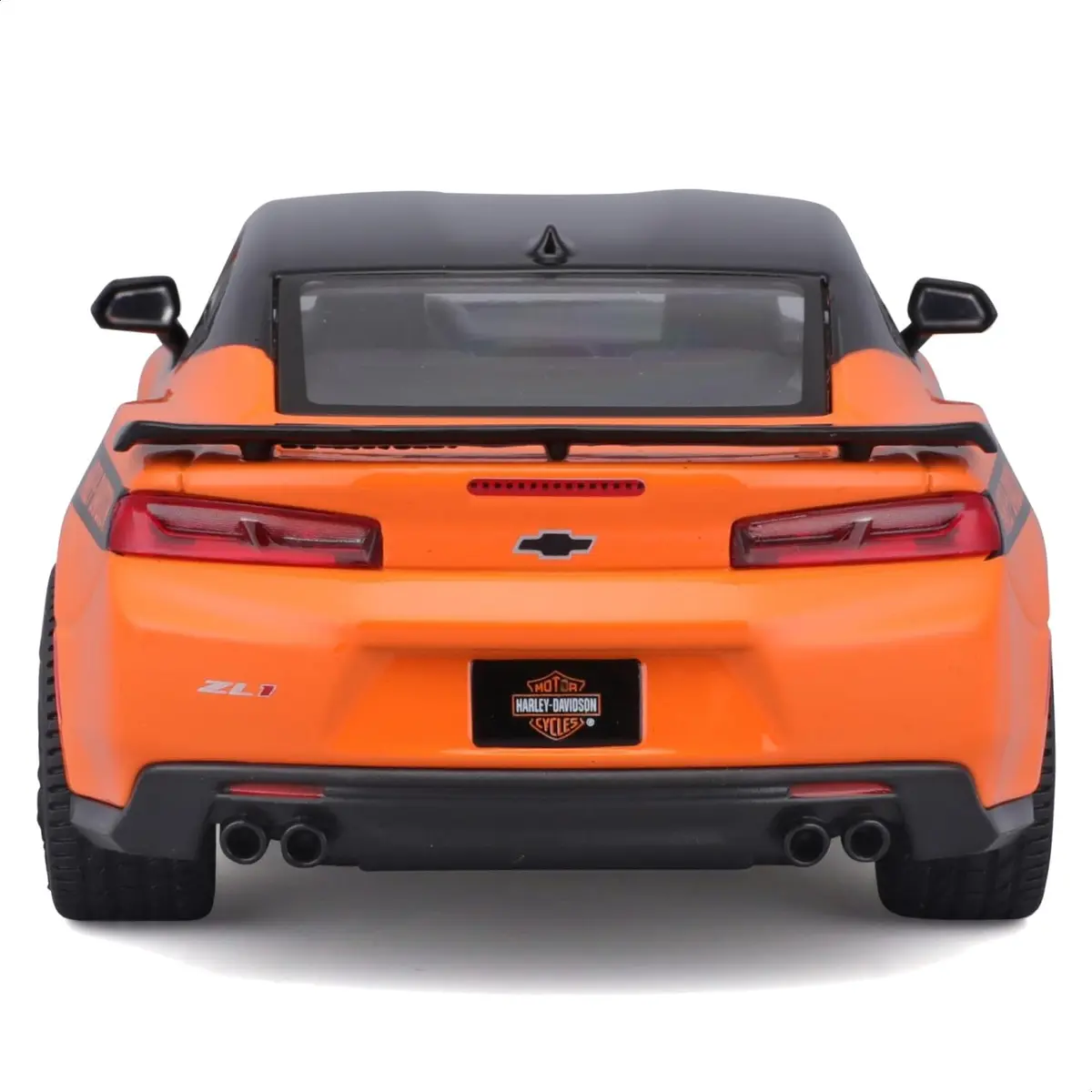 Maisto 1:24 H-D Custom - 2017 Chevrolet Camaro ZL1,Black/Orange | Diecast Model Car for Collectors - view 5