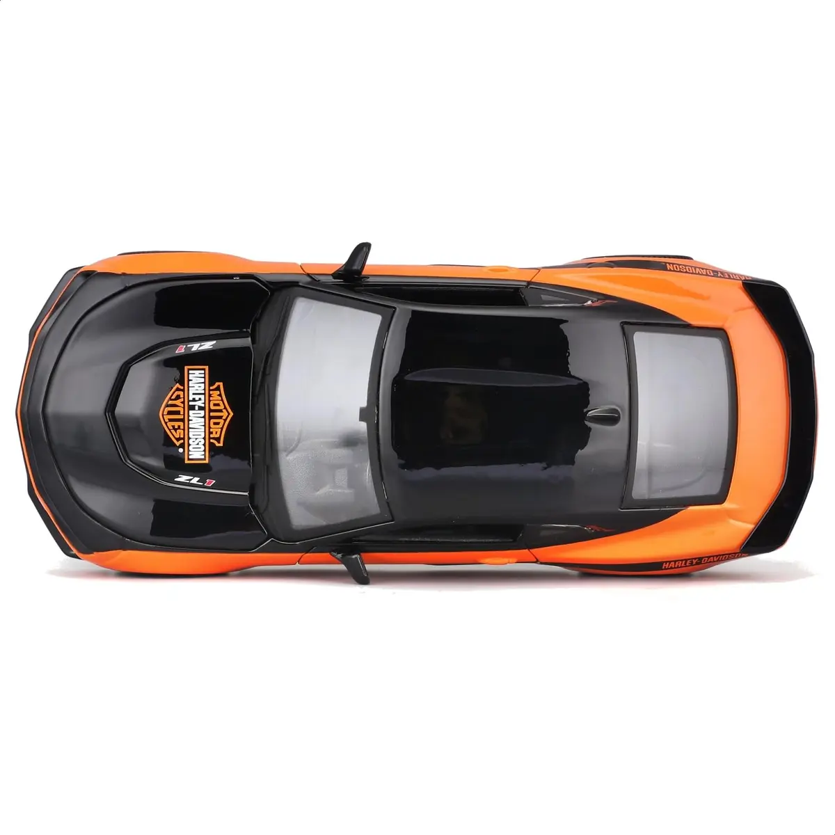 Maisto 1:24 H-D Custom - 2017 Chevrolet Camaro ZL1,Black/Orange | Diecast Model Car for Collectors - view 7
