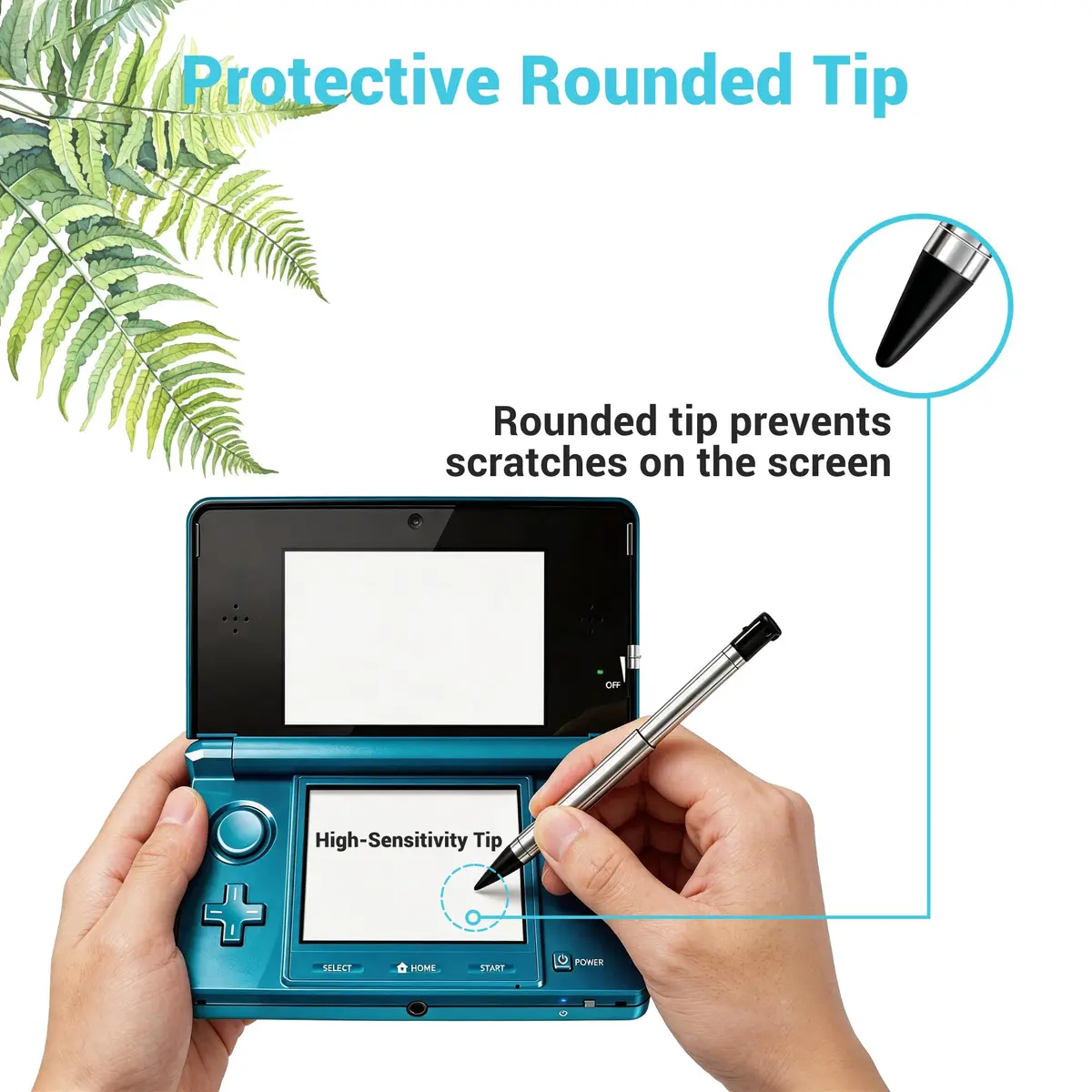 Xahpower 3DS Stylus Pen, Metal Retractable Set, 4 Colors | Precise Control for Nintendo 3DS - view 4