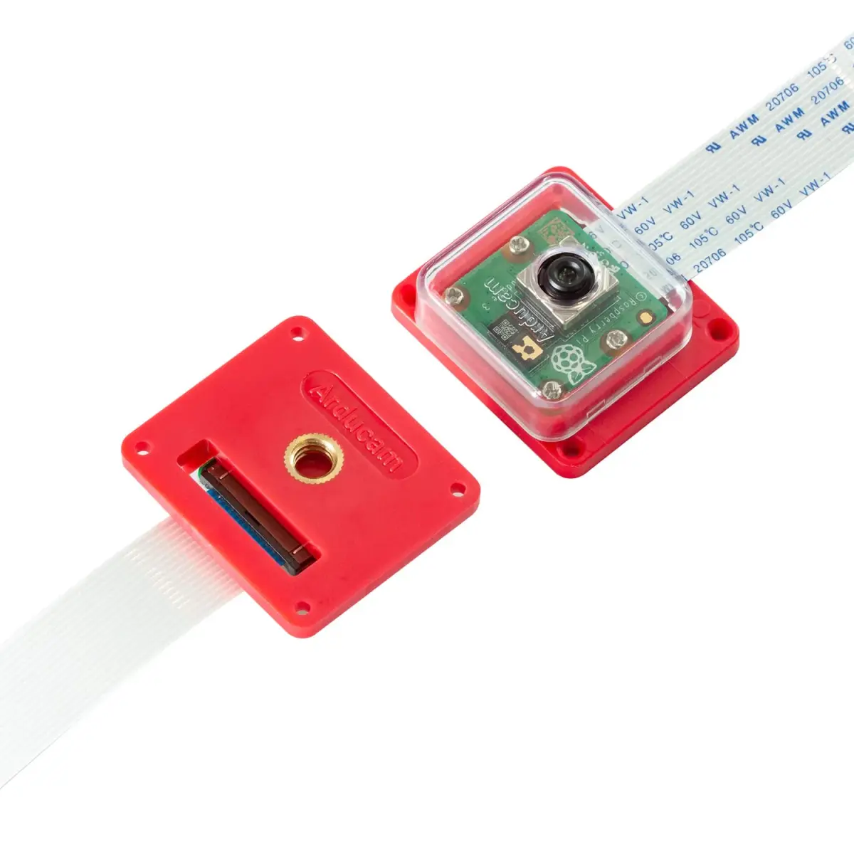 Arducam ABS Camera Case for Raspberry Pi Module 3, V1, V2 — Transparent, 25mm x 24mm Mount - view 5