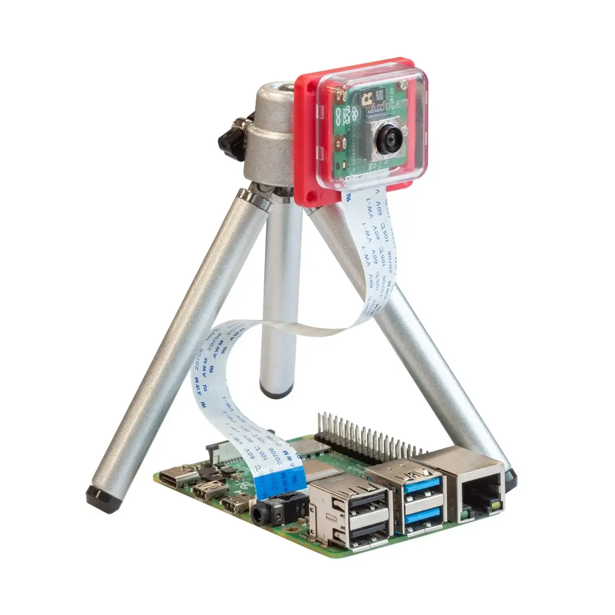 Arducam ABS Camera Case for Raspberry Pi Module 3, V1, V2 — Transparent, 25mm x 24mm Mount - view 7