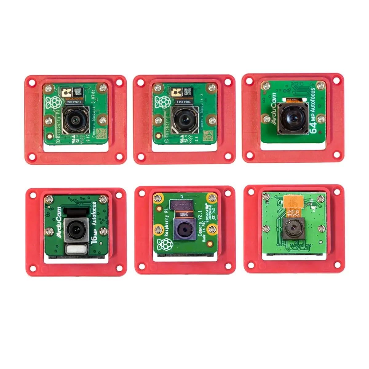 Arducam ABS Camera Case for Raspberry Pi Module 3, V1, V2 — Transparent, 25mm x 24mm Mount - view 2