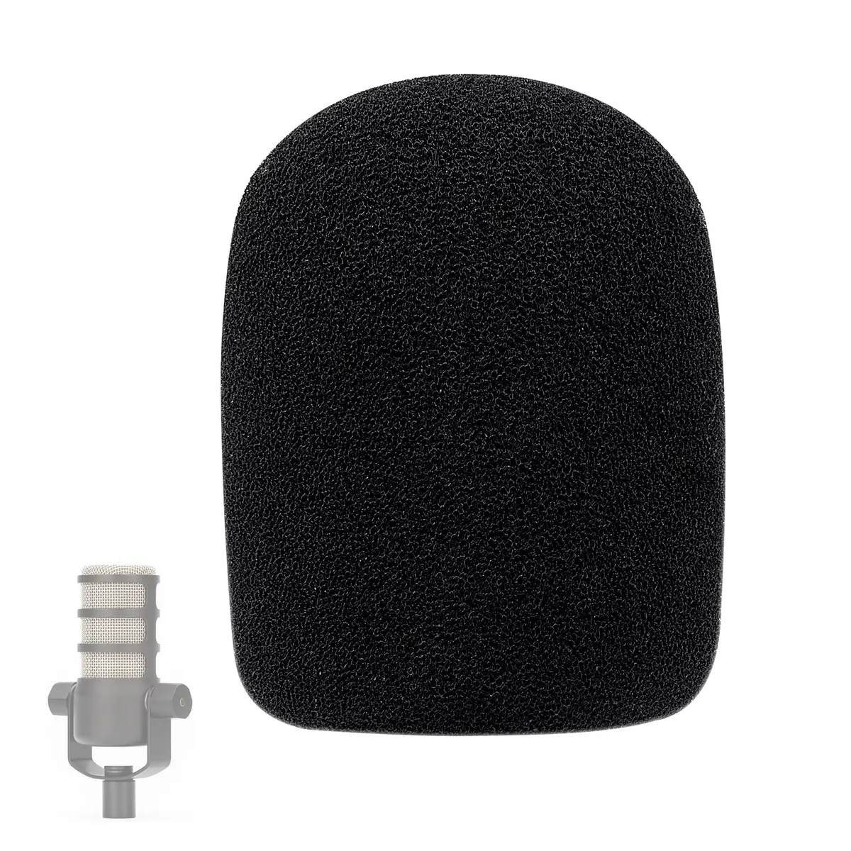 YOUSHARES PodMic Pop Filter Foam Cover - Mic Windscreen Wind Cover for Rode PodMic, Blocks Out Plosives, Black - main product image