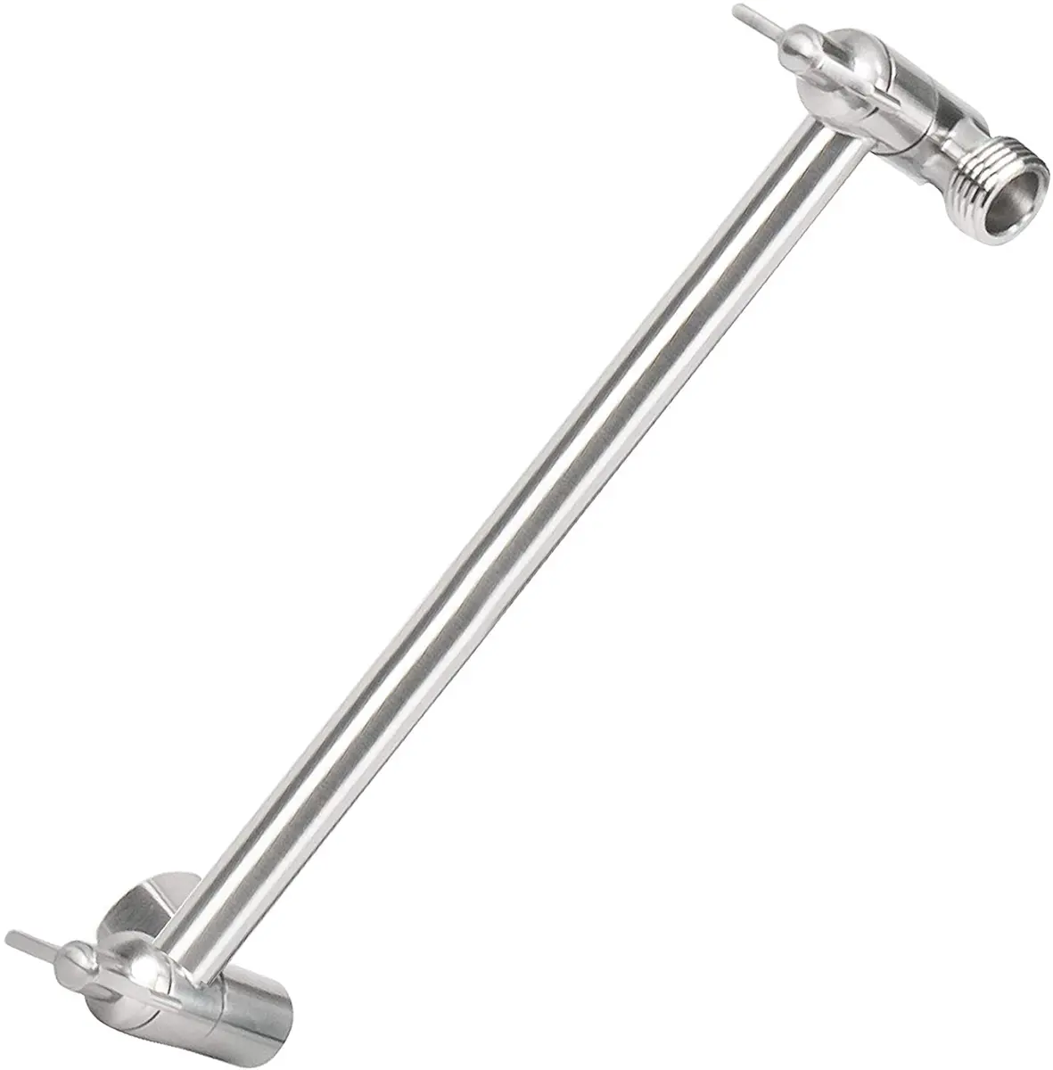 NearMoon Adjustable Shower Arm 11 Inch Brushed Nickel | Universal Connection, Anti-Leak, Easy Install - main product image