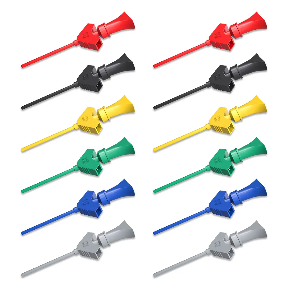 Goupchn SMD IC Test Hook Clip Set, 12PCS (6 Colors) | Precision Measuring Tools for Electronics Testing - main product image