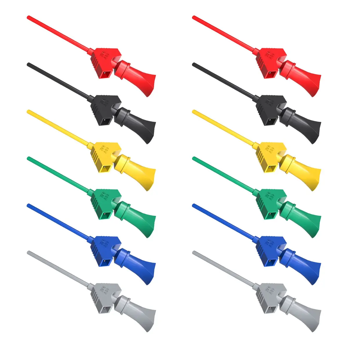 Goupchn SMD IC Test Hook Clip Set, 12PCS (6 Colors) | Precision Measuring Tools for Electronics Testing - view 2