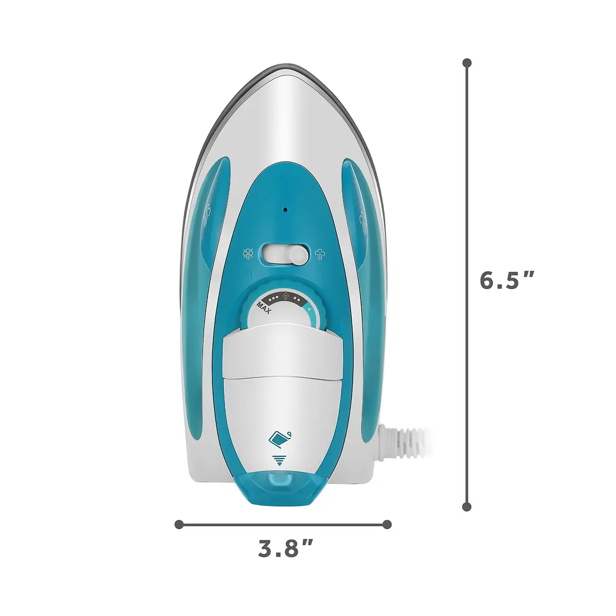 Sunbeam Travel Steam Iron 1080W Dual Voltage Compact Size Portable Non-Stick Soleplate - view 8