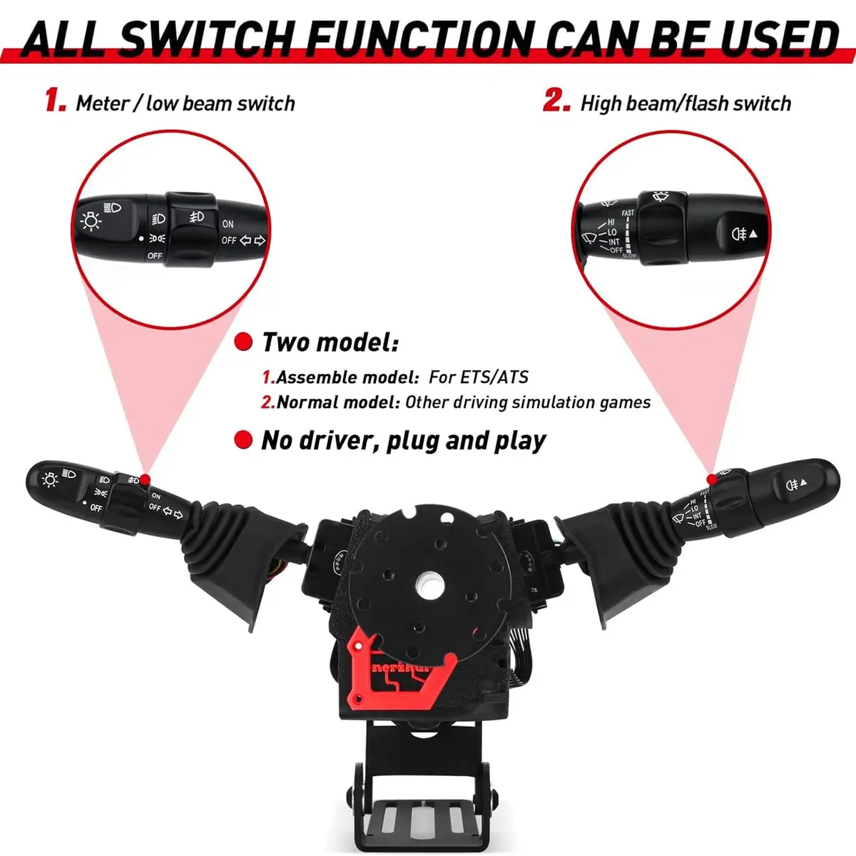 Obokidly Video Game Controller Support for G27/G29/G920/G923 & Thrustmaster, Black | Realistic Racing Simulator Accessory - view 3