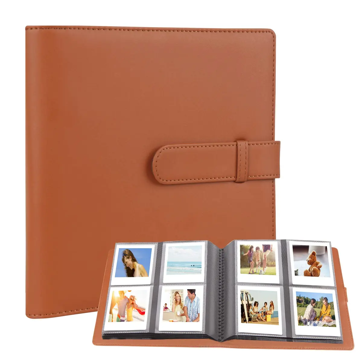 Rekeen Photo Album for Instax Square Photos 288 Pockets | Large Capacity, Brown - main product image