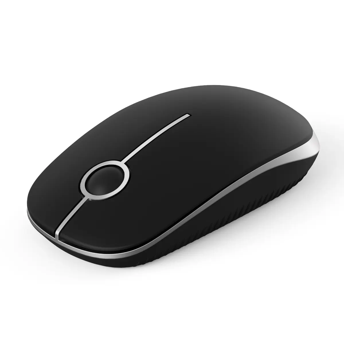 Unipows Wireless Mouse-2.4G Slim Portable Computer Mouse, Black Silver | Quiet Click & High DPI - main product image