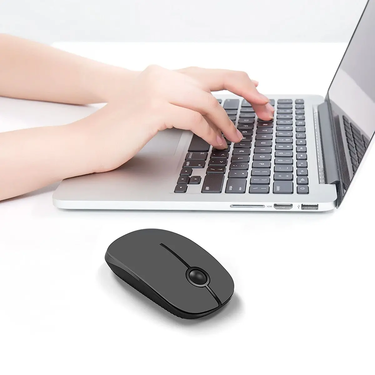 Unipows Wireless Mouse-2.4G Slim Portable Computer Mouse | Quiet, Ambidextrous, 3-Button, 15m Range - view 6