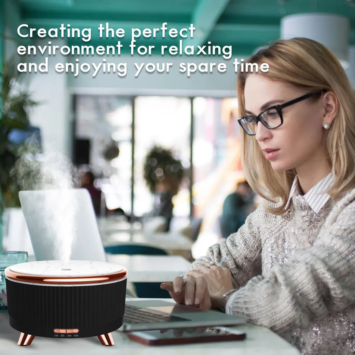 Jpord Aroma Diffuser 500ml | Ultrasonic Mist, 4 Modes, Whisper-Quiet, Remote & 7-Color LED - view 6