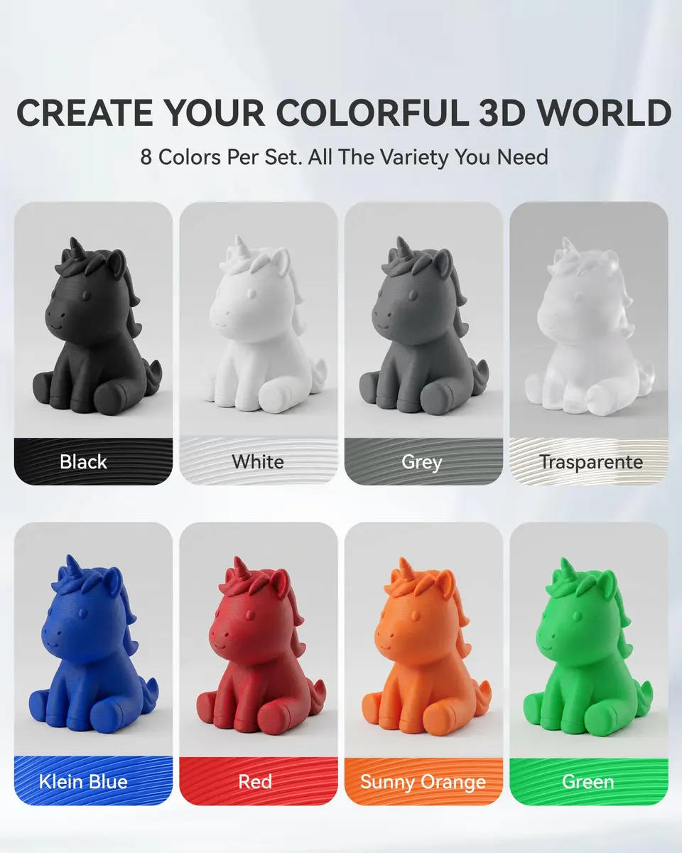 SUNLU 250g PLA Filament Bundle 1.75mm | Multicolor 3D Printer Filament for Precise, Beginner-Friendly Prints - view 4