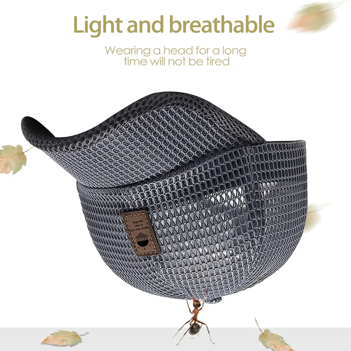 KECOP Full Mesh Cap Dark Grey | Breathable Cooling Hat for Men & Women, Lightweight Polyester, Adjustable Fit - view 4