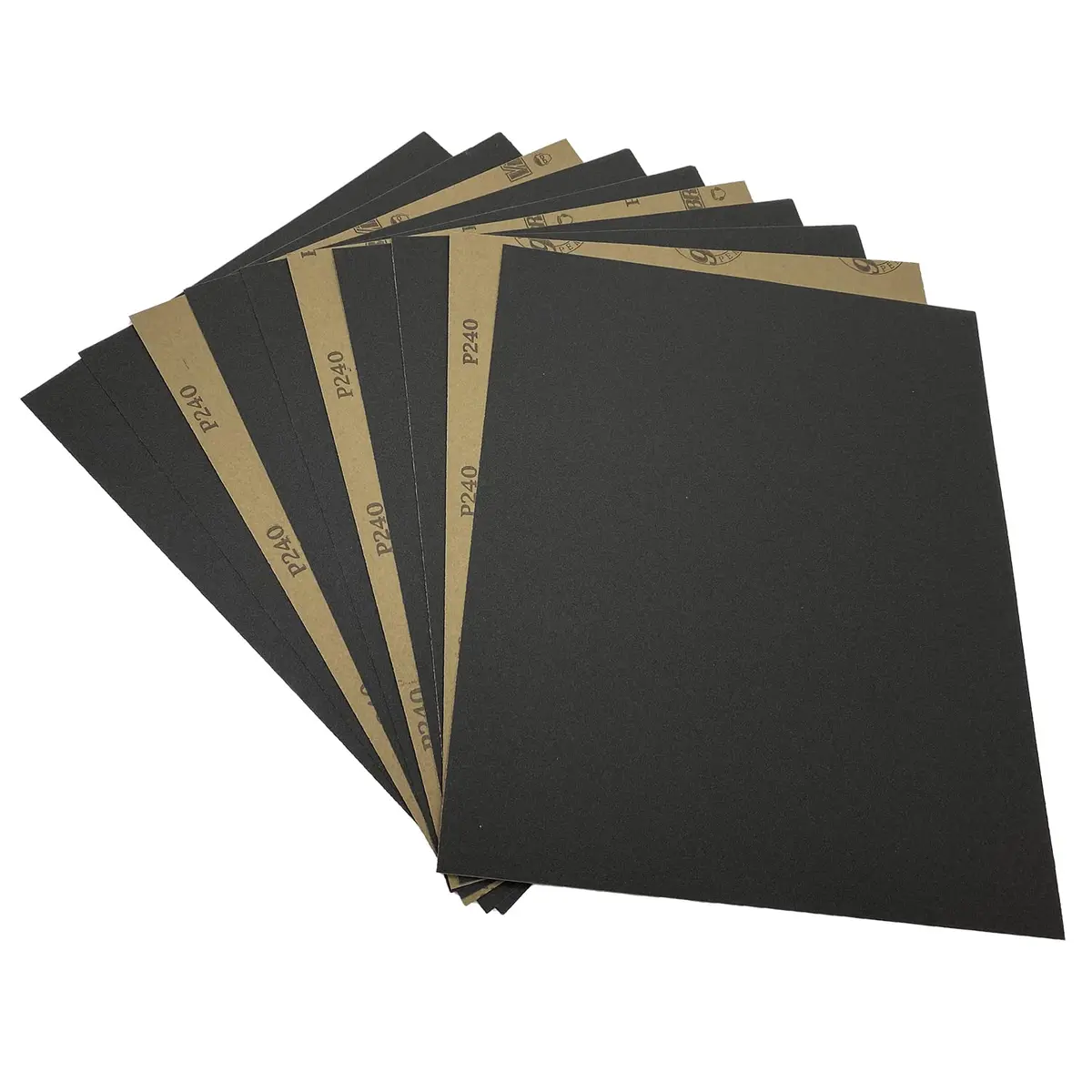 AutKerige 240 Grit Wet Dry Sandpaper Sheets 9x11 Inch (10PCS) | Silicon Carbide for Smooth Finishes - main product image