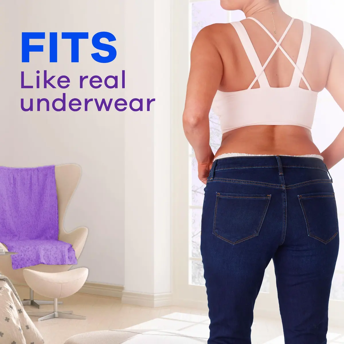 Always Discreet Incontinence Underwear for Women Maximum Absorbency S/M 42 Count | Disposable Protection - view 6