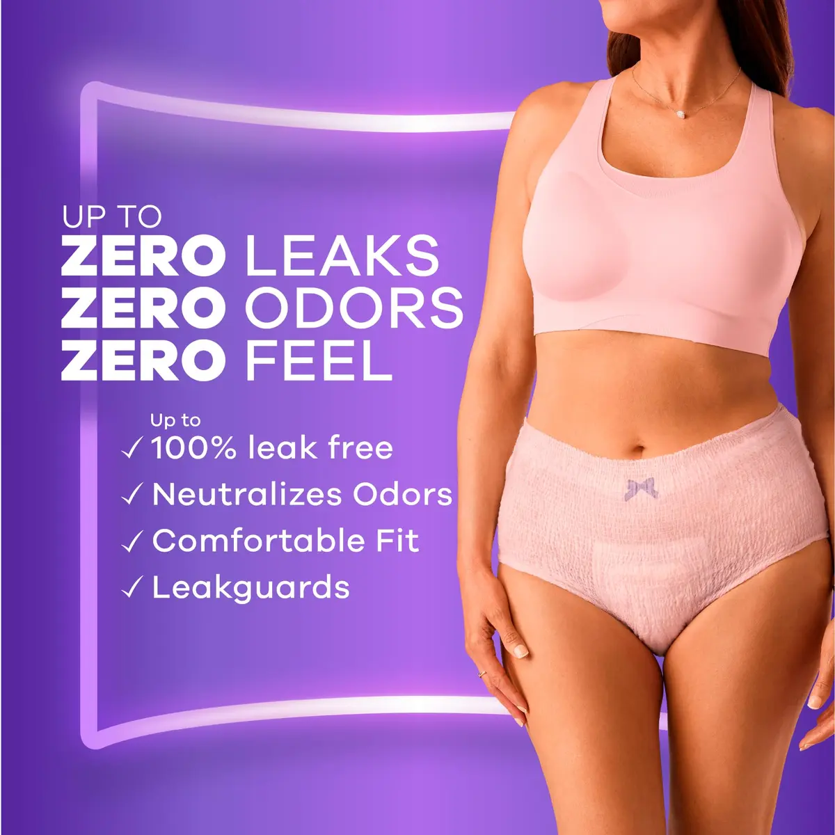 Always Discreet Incontinence Underwear for Women Maximum Absorbency S/M 42 Count | Disposable Protection - view 3