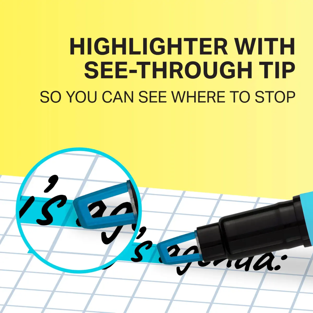 Sharpie Clear View Highlighters, Assorted Colors, 12 Count | See-Through Chisel Tip for Precise Highlighting - view 2
