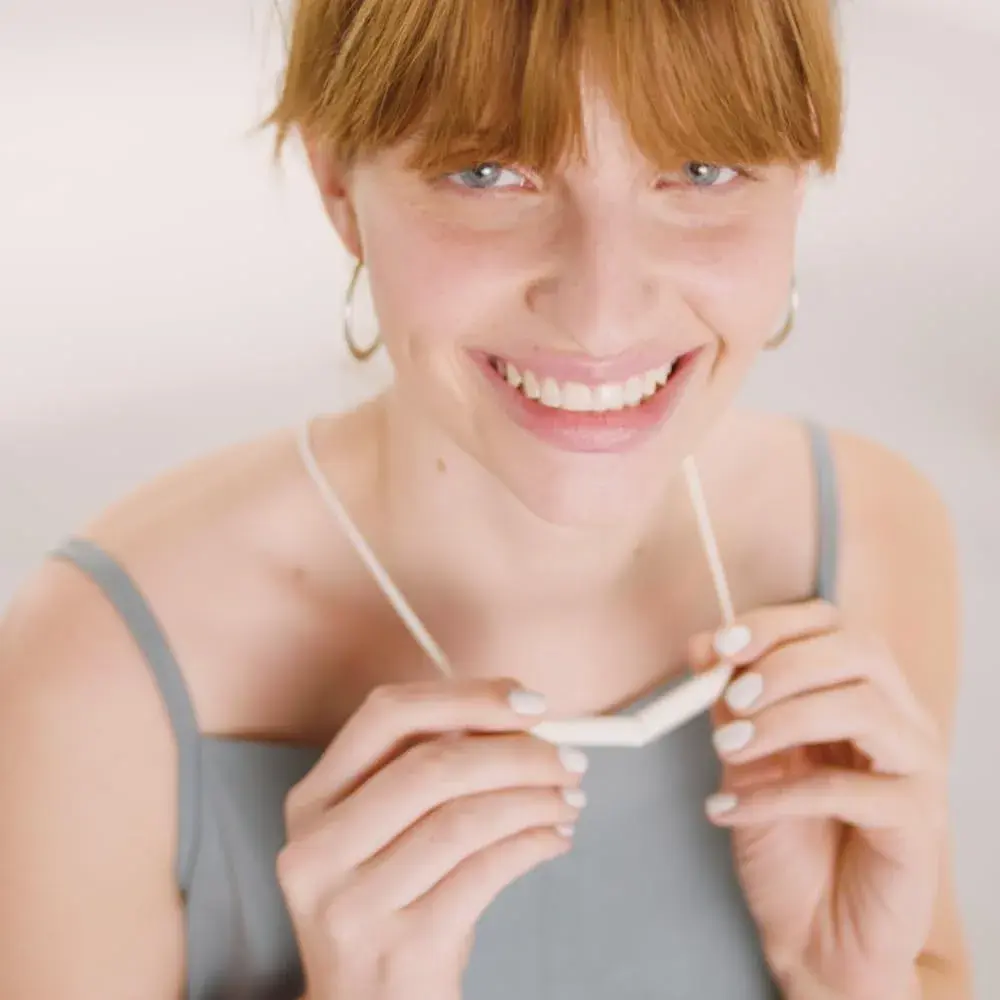 Upright GO Magnetic Necklace (Small, Navy Blue) | Posture Trainer Accessory for GO2 & GOS - view 5