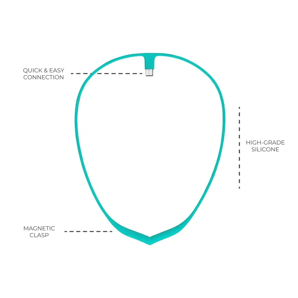 Upright GO Magnetic Necklace (Turquoise) for GO S and GO 2 Posture Trainer | Adhesive-Free All-Day Wear - view 4