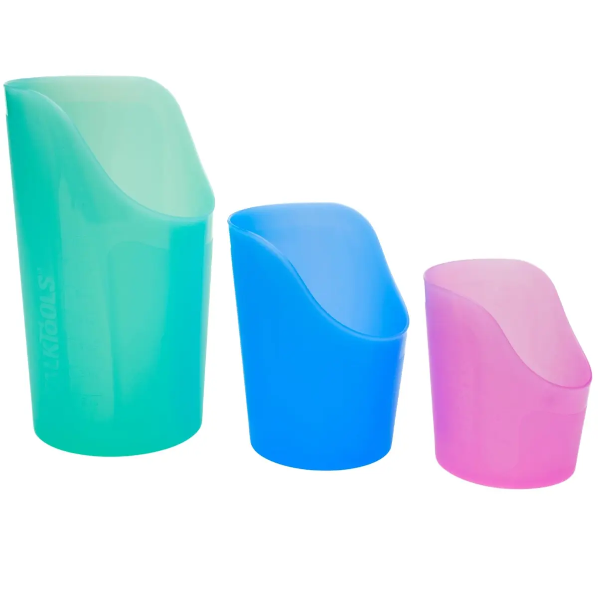 TalkTools Cut-Out Nosey Cups (3 Sizes, 3 Colors) | Therapy Training Cups for Stable Drinking & Motor Support - main product image