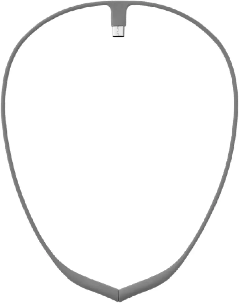 Upright GO Magnetic Necklace for GO 2 & GO S Posture Trainer (Small, Gray) | Silicone, USB-C Magnetic Clasp - main product image