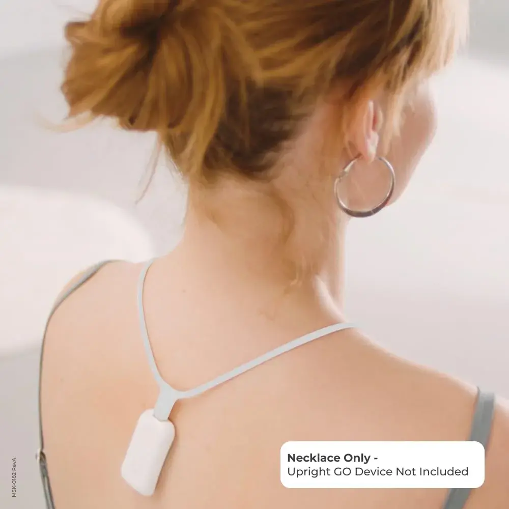 Upright GO Magnetic Necklace for GO 2 & GO S Posture Trainer (Small, Gray) | Silicone, USB-C Magnetic Clasp - view 2