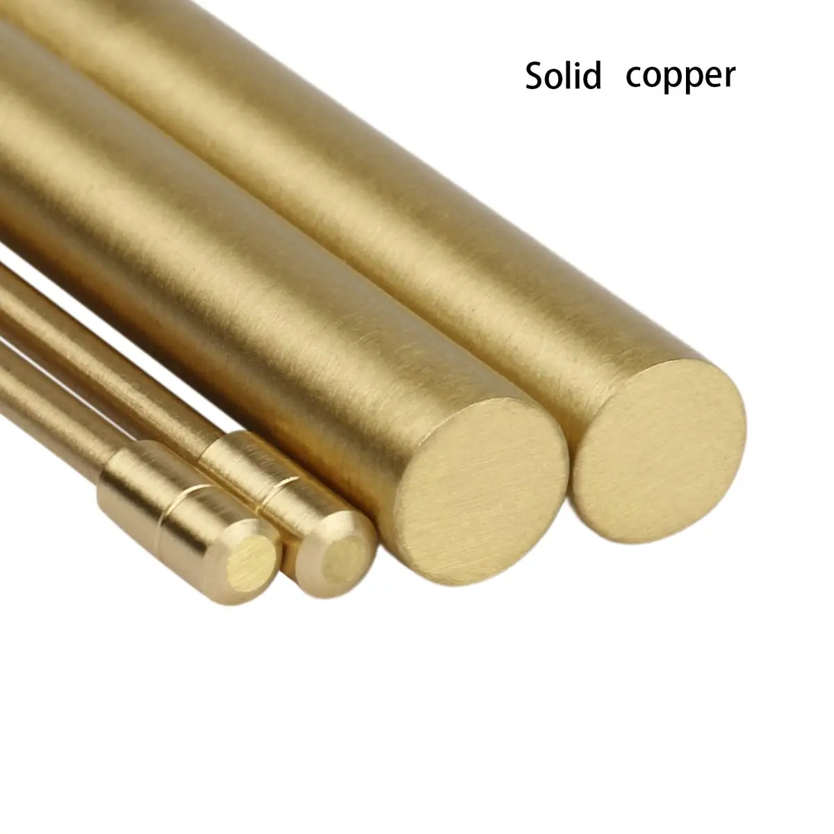 Yuepin Gold 2PCS Solid Copper Dowsing Rods with Brass Handles | Detect Water, Gold, Lost Items, Ghost Hunting - view 4