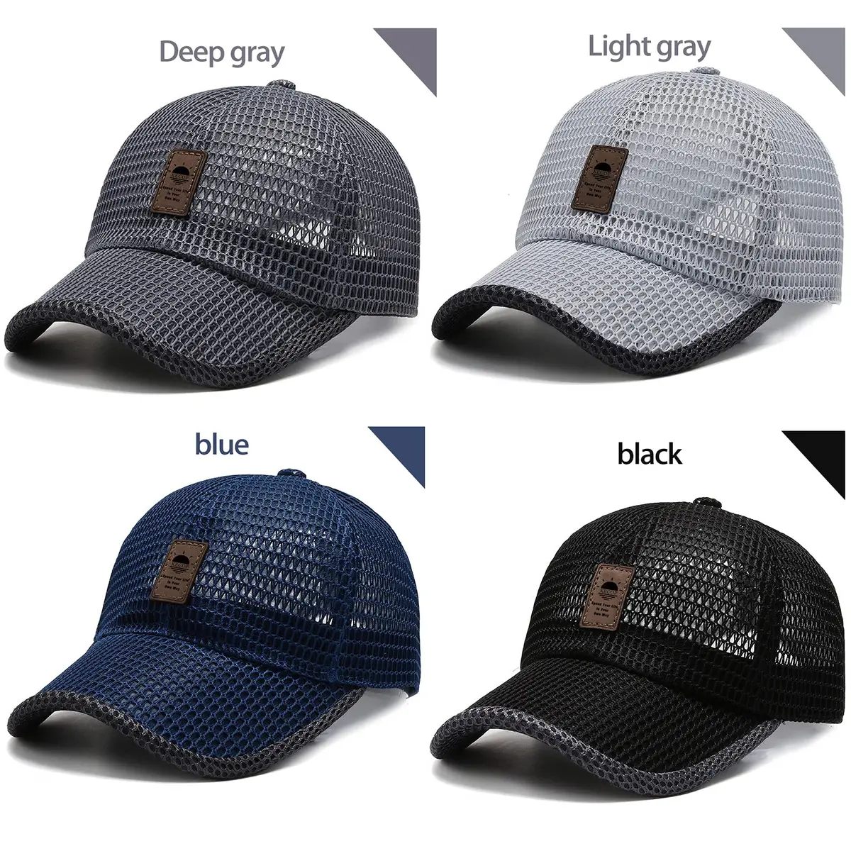 KECOP Blue Full Mesh Cooling Hat for Men & Women | 7.5 cm (3 in) Brim - view 6