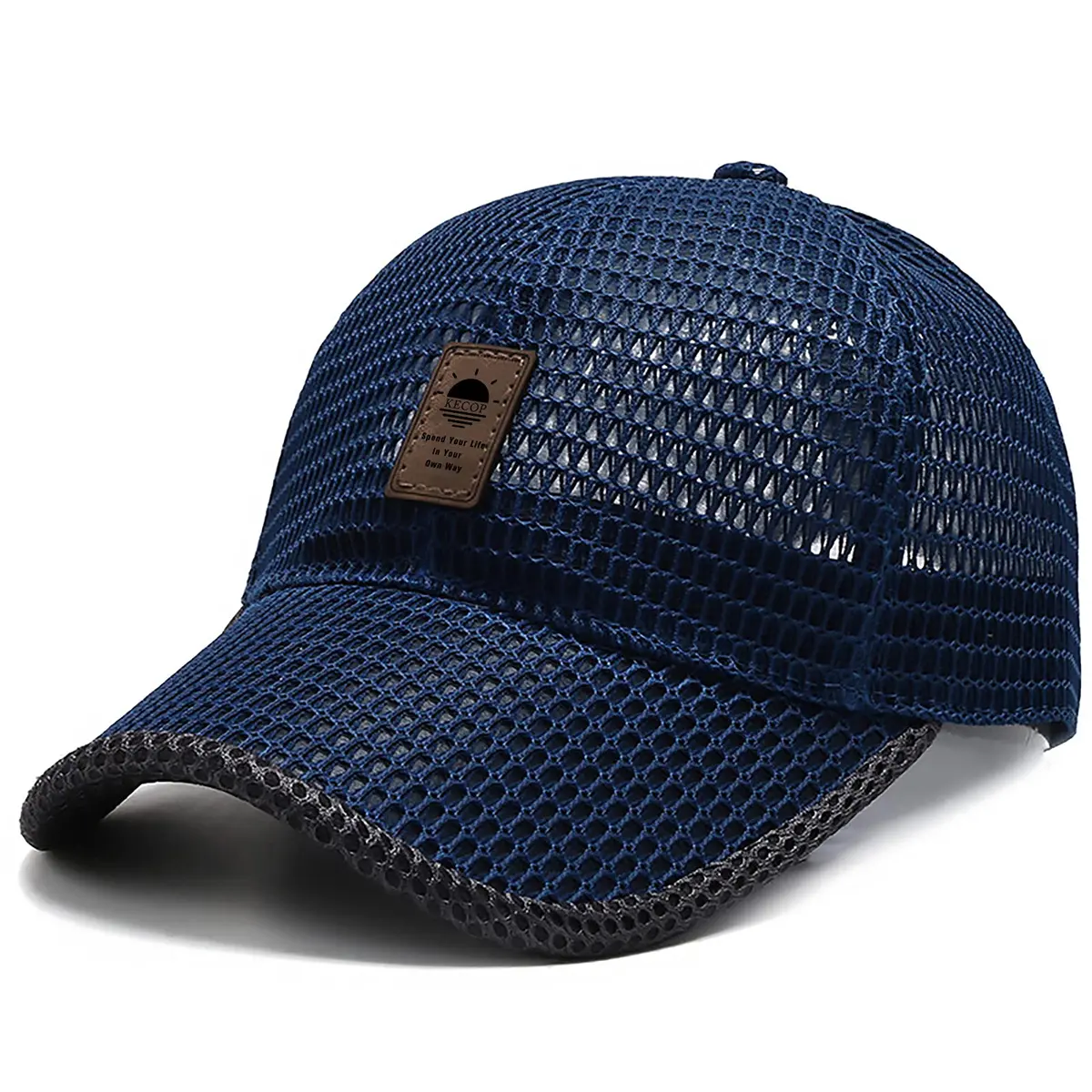 KECOP Blue Full Mesh Cooling Hat for Men & Women | 7.5 cm (3 in) Brim - main product image