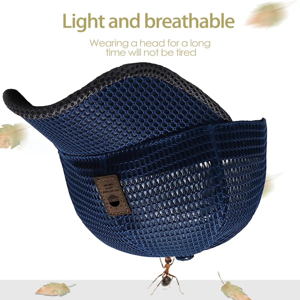 KECOP Blue Full Mesh Cooling Hat for Men & Women | 7.5 cm (3 in) Brim - view 3