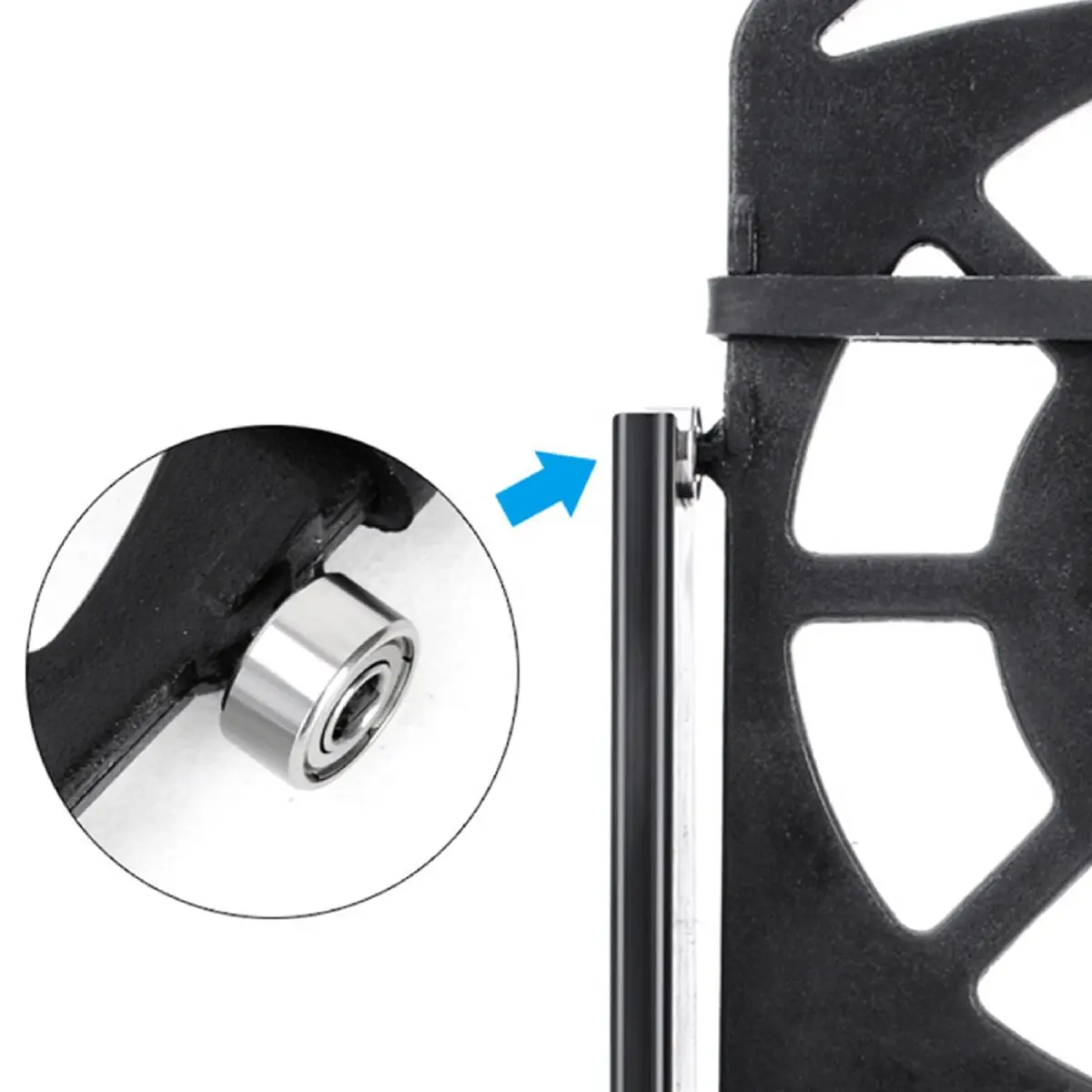 Xiaokeis Portable Electronic Device Stand Support for Dual Phones | Silent Step Counter & Holder, Black - view 5