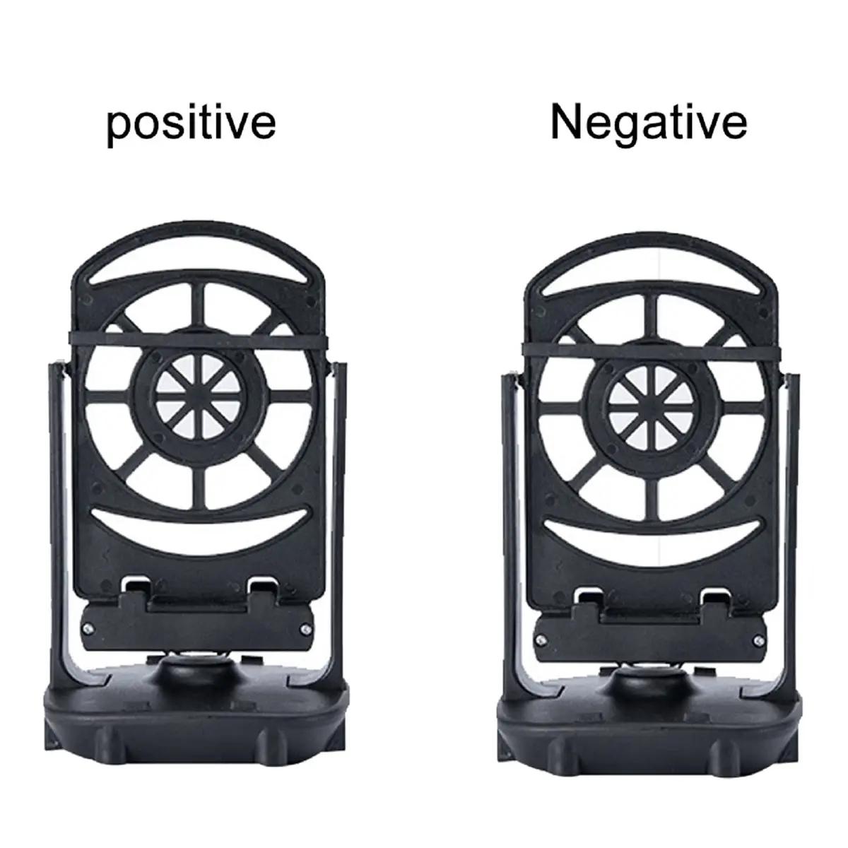 Xiaokeis Portable Electronic Device Stand Support for Dual Phones | Silent Step Counter & Holder, Black - view 8