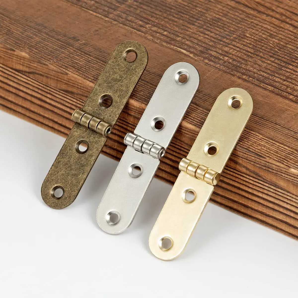YCSJ Antique Brass Mini Hinges for Jewelry Box Bird House Handmade Crafts | Rust-Resistant, Small Size, 20 Pieces - view 5